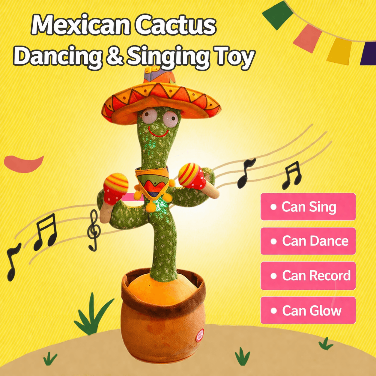 Dancing and Talking Cactus Toy