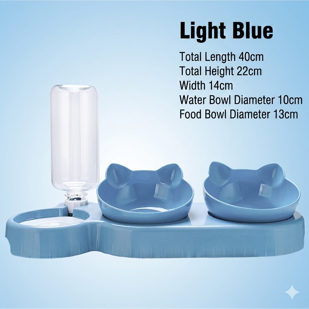 Pet Bowls With Water Feeder | Chill fun Mall
