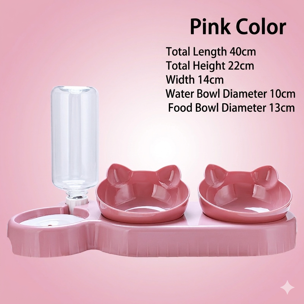 Pet Bowls With Water Feeder | Chill fun Mall