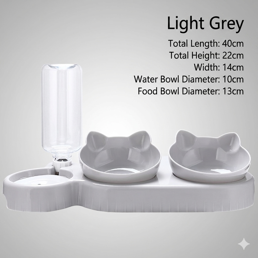 Pet Bowls With Water Feeder | Chill fun Mall