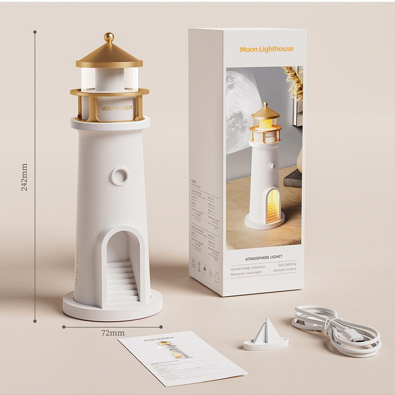 Moonlight Lighthouse Projection Night Lamp | Chill Fun Mall