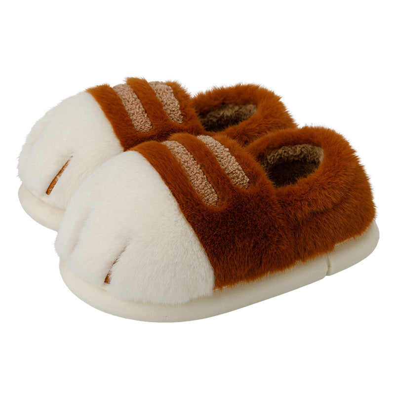 Cute Cat Paw Cotton Slippers | Chill Fun Mall