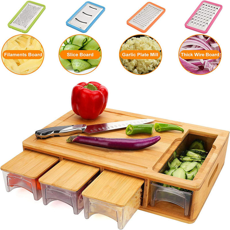 Multi-functional Classified Bamboo Cutting Board | Chill Fun Mall