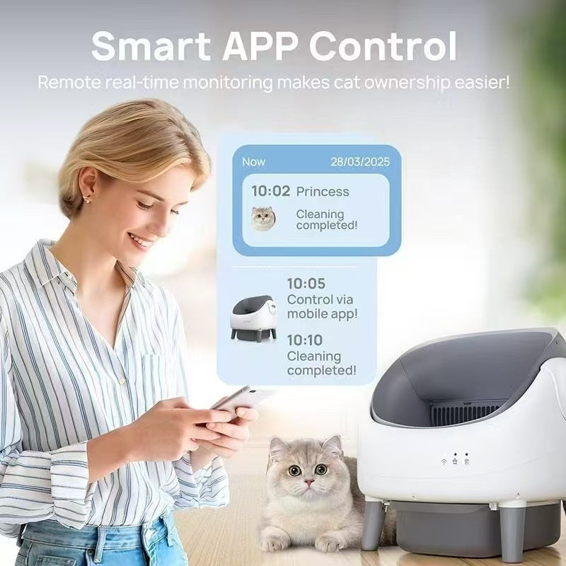 Automatic Self Cleaning Cat Litter Box | Chill fun Mall