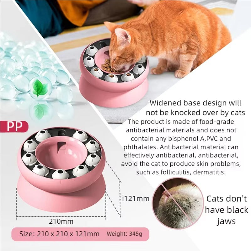 Interactive Cat Slow Feeder Bowl | Chill Fun Mall